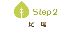 Step2　足場