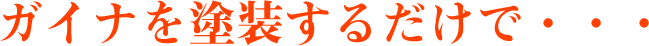 ガイナを塗装するだけで…