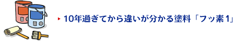 10年過ぎてから違いが分かる塗料「フッ素I」