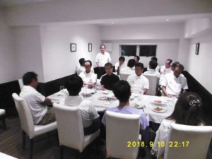 【9.10　定例食事会（営業マン全員）】