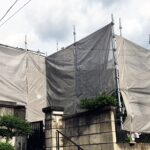 大阪府豊能郡豊能町　足場仮設