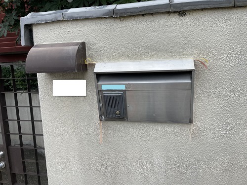 大阪府高槻市 ポスト周り外壁補修(担当:千葉)