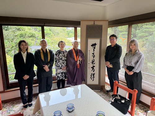 【四天王寺　掛け軸授与式】